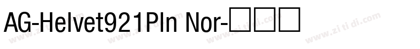 AG-Helvet921Pln Nor字体转换